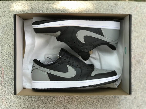 Air Jordan 1 Low OG "Shadow" Shadow Grey Low Top Men's Sneaker Shoes - air, grey, jordan, low, men’s, shadow, Shoes, sneaker, sneakers, top