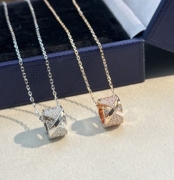 CHAUMET A0612 Liens Edge Series X Cross Full Diamond Necklace - a0612, chaumet, cross, diamond, edge, full, liens, Necklace, series