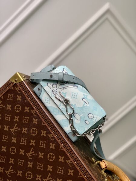 LV M22637 Tiffany Blue STEAMER mini handbag - bags, blue, handbag, m22637, mini, steamer, Tiffany, women's