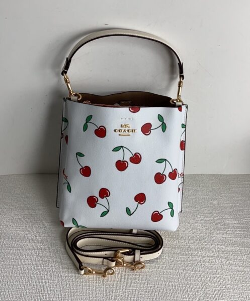 Coach New MOLLIE 22 Bucket Bag CF422 Cherry Collection - bag, bags, bucket, cf422, cherry, coach, collection, mollie, new, women's