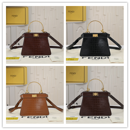 Fendi peekaboo series "hide and seek" 23ss soft leather bag - “hide, 23ss, and, bag, bags, fendi, leather, peekaboo, seek”, series, soft, women's