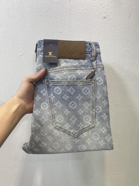 Louis Vuitton Boys' Straight Leg DE001350 3D Denim long pants Jeans - boy, boys’, de001350, Denim, Jeans, leg, long, louis, pants, straight, vuitton