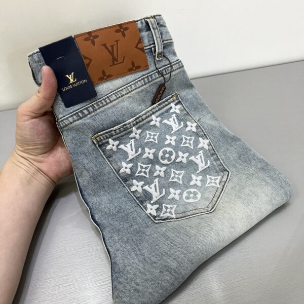 Louis Vuitton Boys' Straight Leg LK001350 3D Denim long pants Jeans - boy, boys’, Denim, Jeans, leg, lk001350, long, louis, pants, straight, vuitton