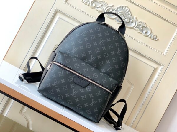 LV DISCOVERY M22558 Black Flower Backpack - backpack, black, discovery, flower, m22558