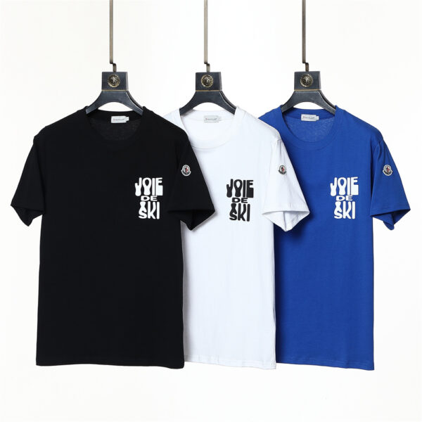 Moncler Round neck cotton M88770650-2 short sleeved top T-shirts - cotton, m88770650, moncler, neck, round