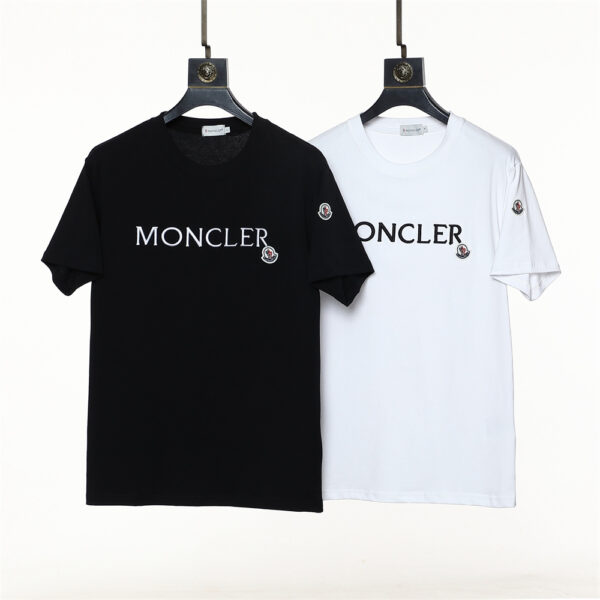 Moncler Round neck cotton M88770650-3 short sleeved top T-shirts - cotton, m88770650, moncler, neck, round