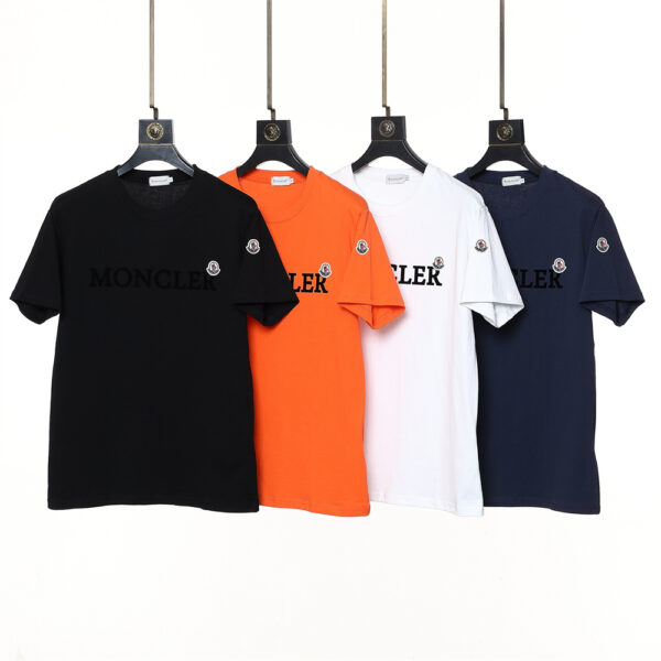 Moncler Round neck cotton M88770650-4 short sleeved top T-shirts - cotton, m88770650, moncler, neck, round