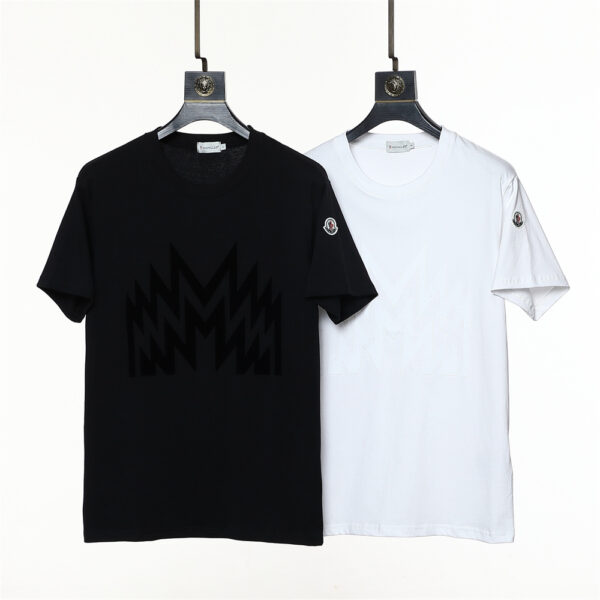 Moncler Round neck cotton M88770650-5 short sleeved top T-shirts - cotton, m88770650, moncler, neck, round