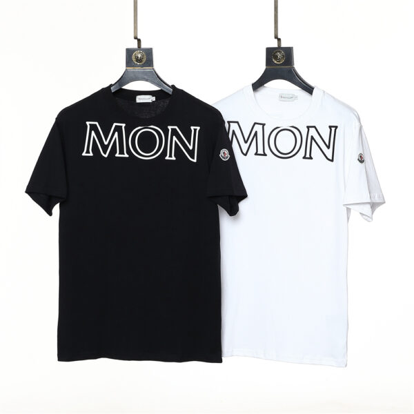 Moncler Round neck cotton M88770650-6 short sleeved top T-shirts - cotton, m88770650, moncler, neck, round