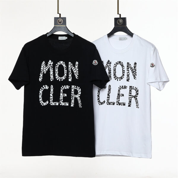 Moncler Round neck cotton M88770650-8 short sleeved top T-shirts - cotton, m88770650, moncler, neck, round