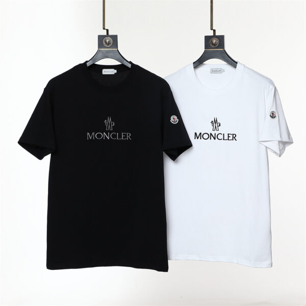 Moncler Round neck cotton M88770650-9 short sleeved top T-shirts - cotton, m88770650, moncler, neck, round