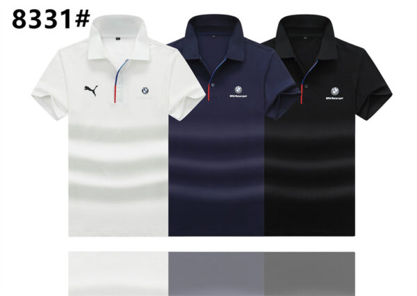 Puma 2023 Short Sleeve lapel Automotive brand motorsport BMW-1 Polo shirt - polo, puma, short, sleeve