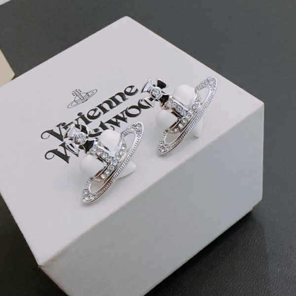 Vivienne Westwood Empress Dowager Saturn Earrings - bracelet, dowager, earrings, empress, saturn, vivienne, westwood