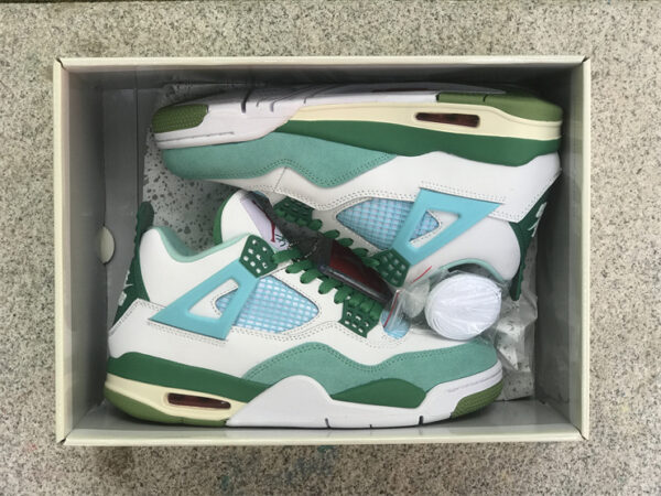 Air Jordan 4 PE SB White Grass Green Special edition AJ4-KNCW Shoes - air, aj4-kncw, edition, grass, green, jordan, Shoes, sneakers, special, white