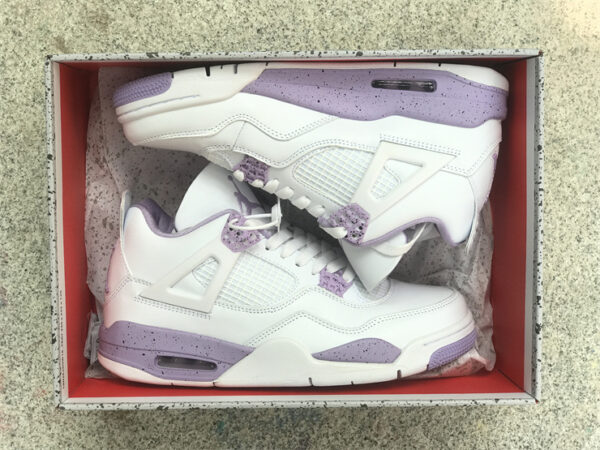 Air Jordan 4 White purple Oreo CT8527-115 footwear - air, ct8527-115, footwear, jordan, oreo, purple, sneakers, white