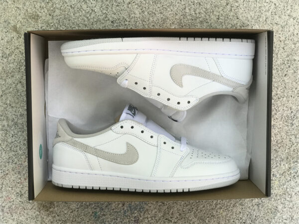 Air Jordan 1 Low "Neutral Grey" White Grey Low Top CZ0790-100 Shoes - “neutral, air, cz0790-100, grey, jordan, low, Shoes, sneakers, top, white