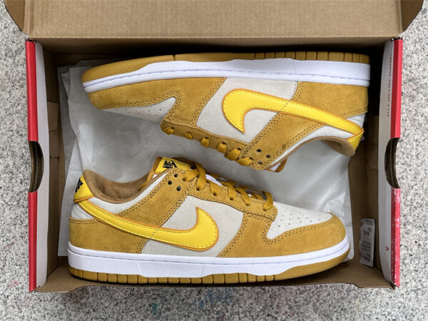 Nike Dunk Low WMNS "Gold Suede" Wheat DV7411-200 footwear - dunk, dv7411-200, footwear, gold, low, nike, sneakers, suede”, wheat, wmns