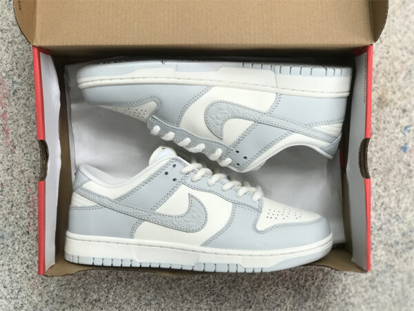 Nike Dunk Low White Grey Embossed Item Number: FJ4553-133 shoes - dunk, embossed, fj4553-133, grey, item, low, nike, number:, Shoes, sneakers, white