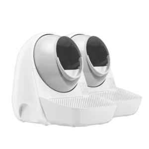 CATLINK Self Cleaning Litter Box - Scooper Luxury Pro-X Ramp Double Set - box, catlink, cleaning, cow leather belt, double, litter, luxury, nest, pet, pot, pro-x, ramp, sand, scooper, self, set, supplies