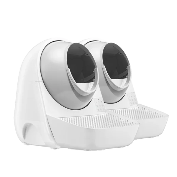 CATLINK Self Cleaning Litter Box - Scooper Luxury Pro-X Ramp Double Set - box, catlink, cleaning, cow leather belt, double, litter, luxury, nest, pet, pot, pro-x, ramp, sand, scooper, self, set, supplies