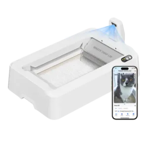 Purobot Crystal Duo Automatic Cat Litter Box with Camera