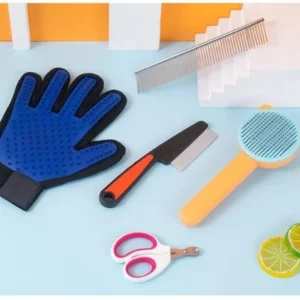 Cat nails scissors comb hair removal flea gloves brush pet care products