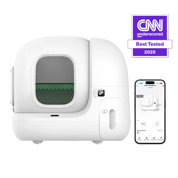 PuraMax 2 Automatic Cat Litter Box - automatic, box, cat, cow leather belt, litter, nest, pet, pot, puramax, sand, supplies