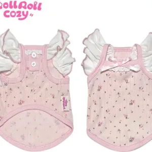 Dog Clothes Summer Floral Princess Dress Small Dog Bibi Bear Yorkshire Marzis - bear, bibi, clothes, cow leather belt, dog, dress, floral, marzis, others, pet, princess, small, summer, supplies, yorkshire