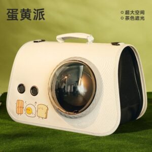 Pet Outing Portable Transparent Cat Bag Breathable Space Capsule Shoulder Large Capacity Side Opening Pet Bag