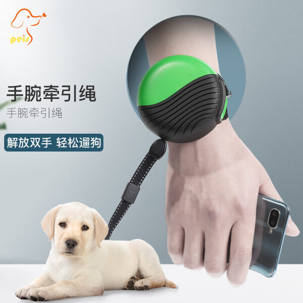 Pet Leash Automatic Reel 3M Wristband for Small Medium Large Dogs Anti-Snapping Function - automatic, leash, pet, reel, wristband