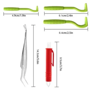 Pet Tick Hook Flea Comb Killer for Cats and Dogs full set