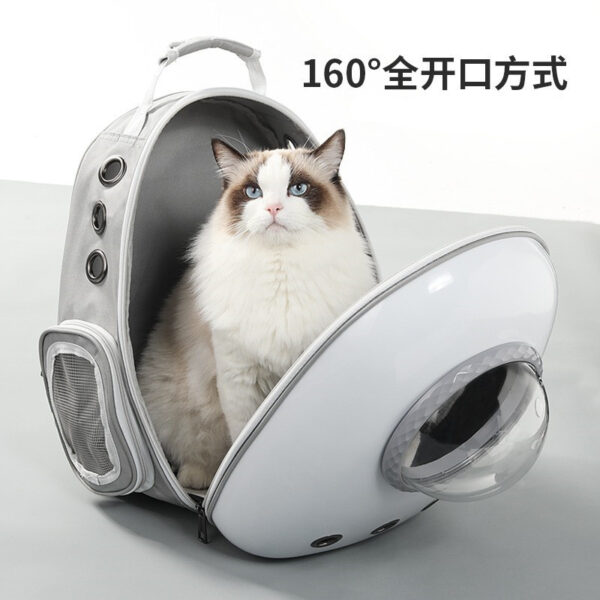 Pet Outing Portable Transparent Cat Bag Breathable Space Capsule Shoulder Large Capacity Side Opening Pet Bag - bag, embed, outing, pet, portable