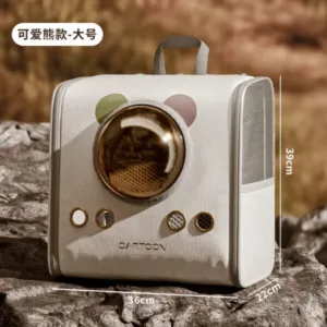 Pet Outing Portable Transparent Cat Bag Breathable Space Capsule Shoulder Large Capacity Side Opening Pet Bag