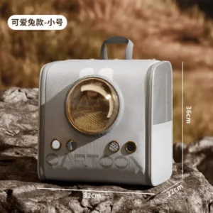 Pet Outing Portable Transparent Cat Bag Breathable Space Capsule Shoulder Large Capacity Side Opening Pet Bag