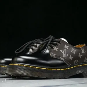 Dr. Martens 1461 R11822202 WILDHORSE HIGH-TOP MARTENS BOOTS Co branded LV BROWN/BLACK