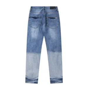 AMIRI FED9110 AMIRI New Water Wash Distressed Letter Embroidery High Street Skinny Jeans