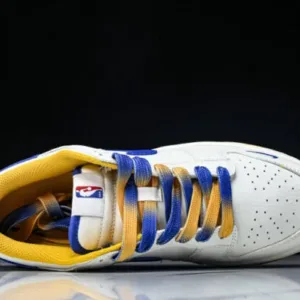 Nike CS1688-108 SB DUNK LOW LOW-TOP CASUAL SNEAKERS WHITE/NAVY BLUE/YELLOW