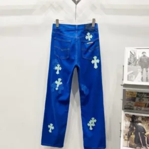 Chrome Hearts C002 CH Co branded Drak Miami Blue Jeans