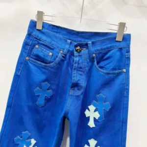 Chrome Hearts C002 CH Co branded Drak Miami Blue Jeans