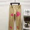 Chrome Hearts K1330 New 2025 Croco Heart Jeans - chrome, Chrome Hearts, Chrome Hearts denim, Chrome Hearts denim jeans, Chrome Hearts denim pants, Chrome Hearts jeans, Chrome Hearts jeans pants, Chrome Hearts pants, Denim, denim jeans pants, hearts, Jeans, jeans pants, pants