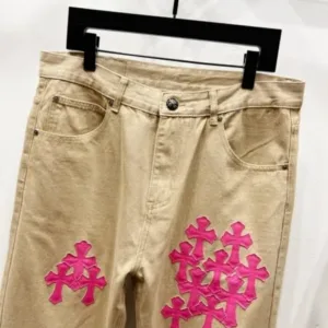 Chrome Hearts K1330 New 2025 Croco Heart Jeans