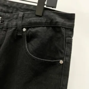 Chrome Hearts K650 Urban Limited Series Sanskrit Cross Patchwork Leather Jeans