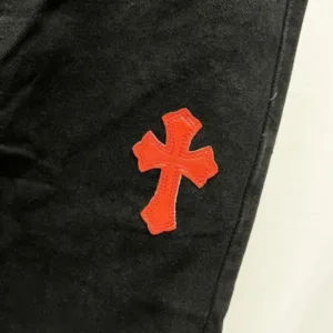 Chrome Hearts K750 Urban Limited Series Sanskrit Cross Patchwork Leather Jeans