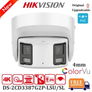 Hikvision DS-2CD3387G2P-LSU/SL 4K 8MP 180° 2-Way Camera