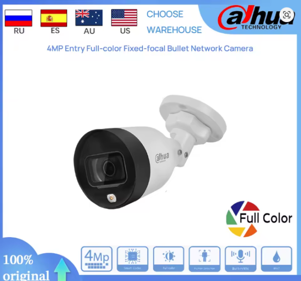 Dahua IPC-HFW1439S1-A-LED-S4(s6) 4MP Entry Full-color Fixed-focal Bullet Network Camera Bulit-in MIC Motion Detection - dahua IPC-HFW1439S1-A-LED-S4, dahua IPC-HFW1439S1-A-LED-S4 camera, dahua IPC-HFW1439S1-A-LED-S6, dahua IPC-HFW1439S1-A-LED-S6 camera, detection, hfw1439s1, ipc, IPC-HFW1439S1-A-LED-S4, IPC-HFW1439S1-A-LED-S4 camera, IPC-HFW1439S1-A-LED-S6, IPC-HFW1439S1-A-LED-S6 camera, led, smart