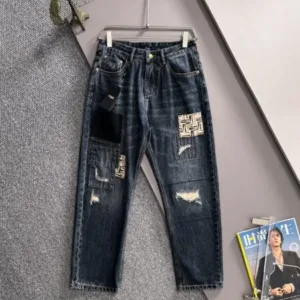 Fendi 2025 Year-Round Jeans Straight Leg Pants - Denim, denim jeans pants, fendi, hearts, Jeans, jeans pants, pants, year
