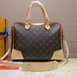 LOUIS VUITTON M40325 TOTE HANDBAG - hardware, leather, original, quality, yellow