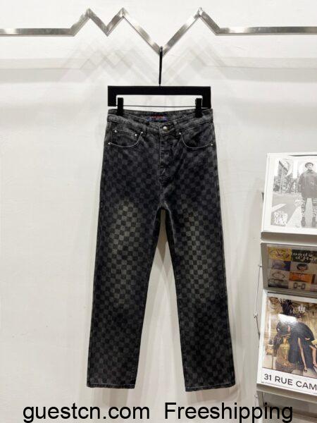 Lv Super Fire Bull Sharing Rocket Piece Damoflage Marque L. Vuitton dƩposƩe K1060 Jeans - Denim, denim jeans pants, Jeans, jeans pants, louis, LV denim, lv denim jeans, lv denim pants, lv jeans, lv jeans pants, lv pants, pants, vuitton