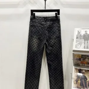 Lv Super Fire Bull Sharing Rocket Piece Damoflage Marque L. Vuitton déposée K1060 Jeans