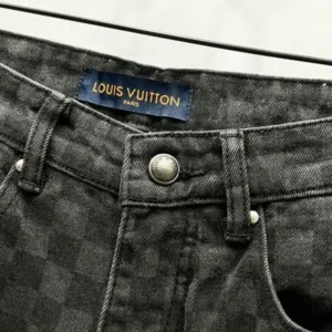Lv Super Fire Bull Sharing Rocket Piece Damoflage Marque L. Vuitton déposée K1060 Jeans
